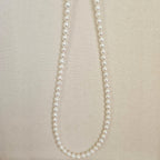 White Seed Glow · 4–4.5mm Freshwater Seed Pearl Necklace