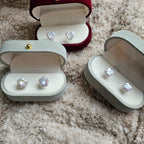 Starlight Glow · Baroque Star Freshwater Pearl Stud Earrings
