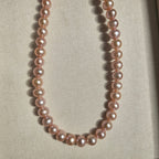Apricot Blush  Cultured Freshwater Pearl Necklace