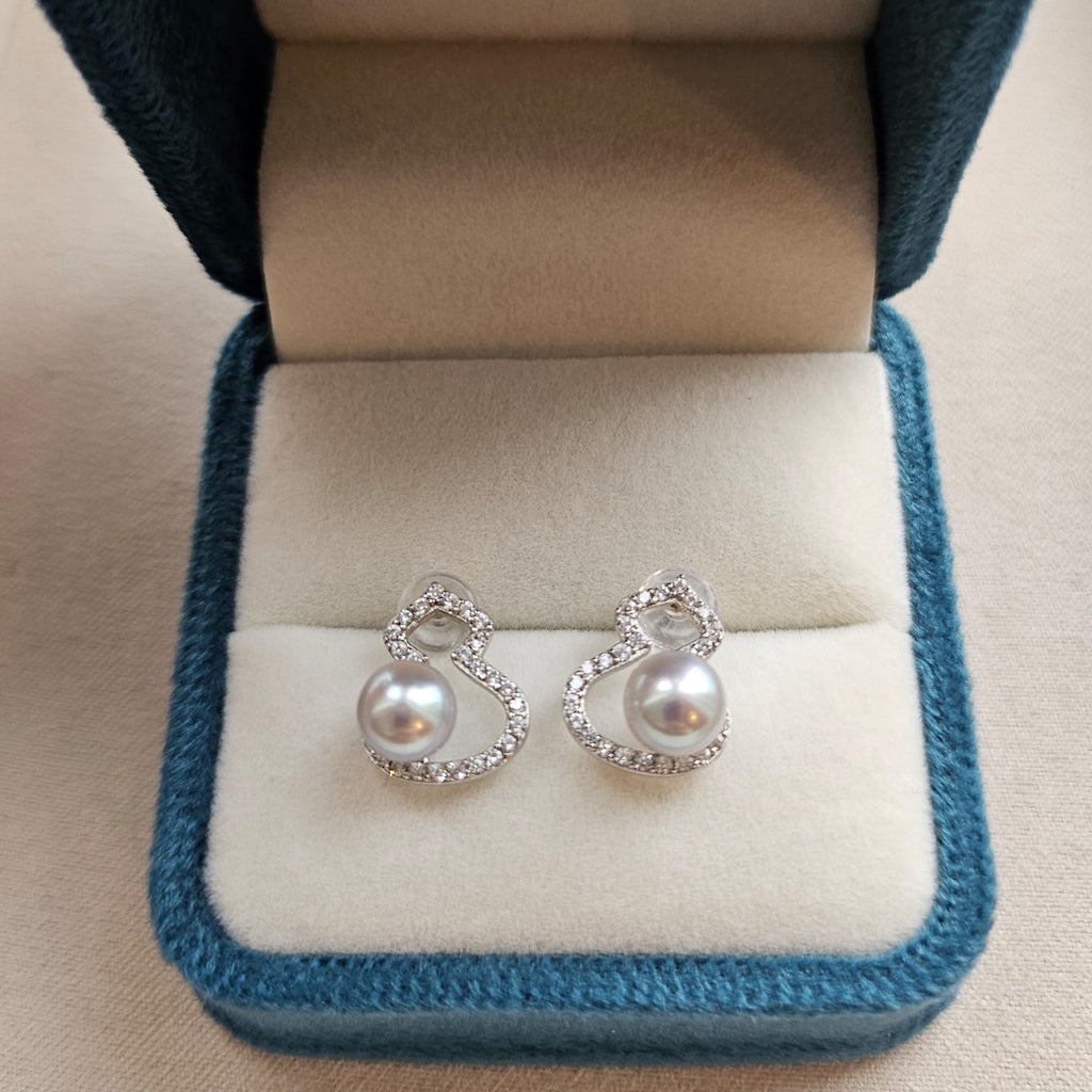 Fortune Gourd · Akoya Pearl Drop Earrings