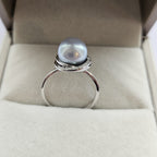 Luminous Halo Shintama Akoya Pearl Ring