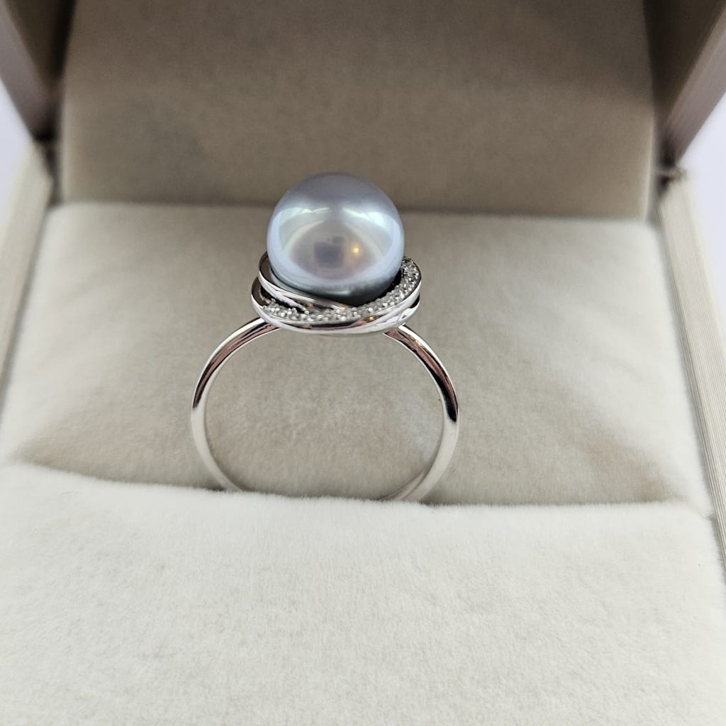 Luminous Halo Shintama Akoya Pearl Ring