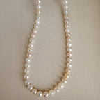 5–6 mm Pastel Freshwater Pearl Necklace with Silver Clasp