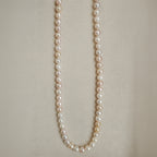 5–6 mm Pastel Freshwater Pearl Necklace with Silver Clasp
