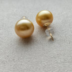 Solstice Golden Pearl Studs