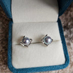 Framed Gleam · 7–8mm Akoya Pearl 3‑Way Stud Earrings