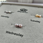 Week of Mini Pearls · 4–4.5mm Freshwater Button Stud Earring Gift Set