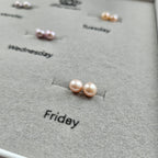 Week of Mini Pearls · 4–4.5mm Freshwater Button Stud Earring Gift Set