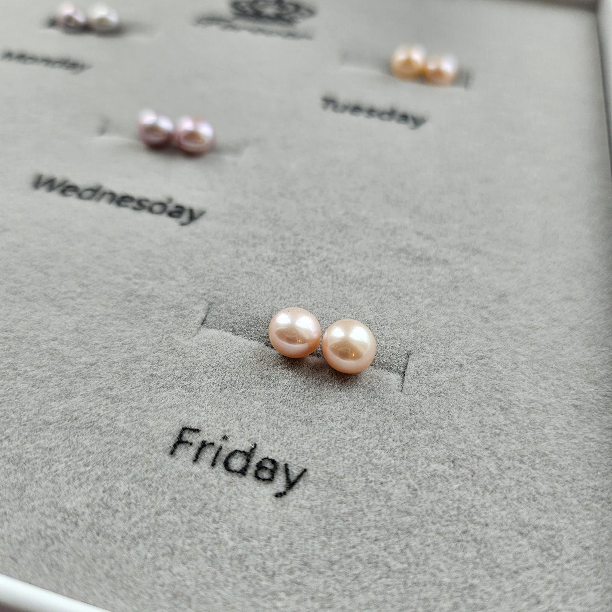 Week of Mini Pearls · 4–4.5mm Freshwater Button Stud Earring Gift Set