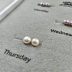 Week of Mini Pearls · 4–4.5mm Freshwater Button Stud Earring Gift Set