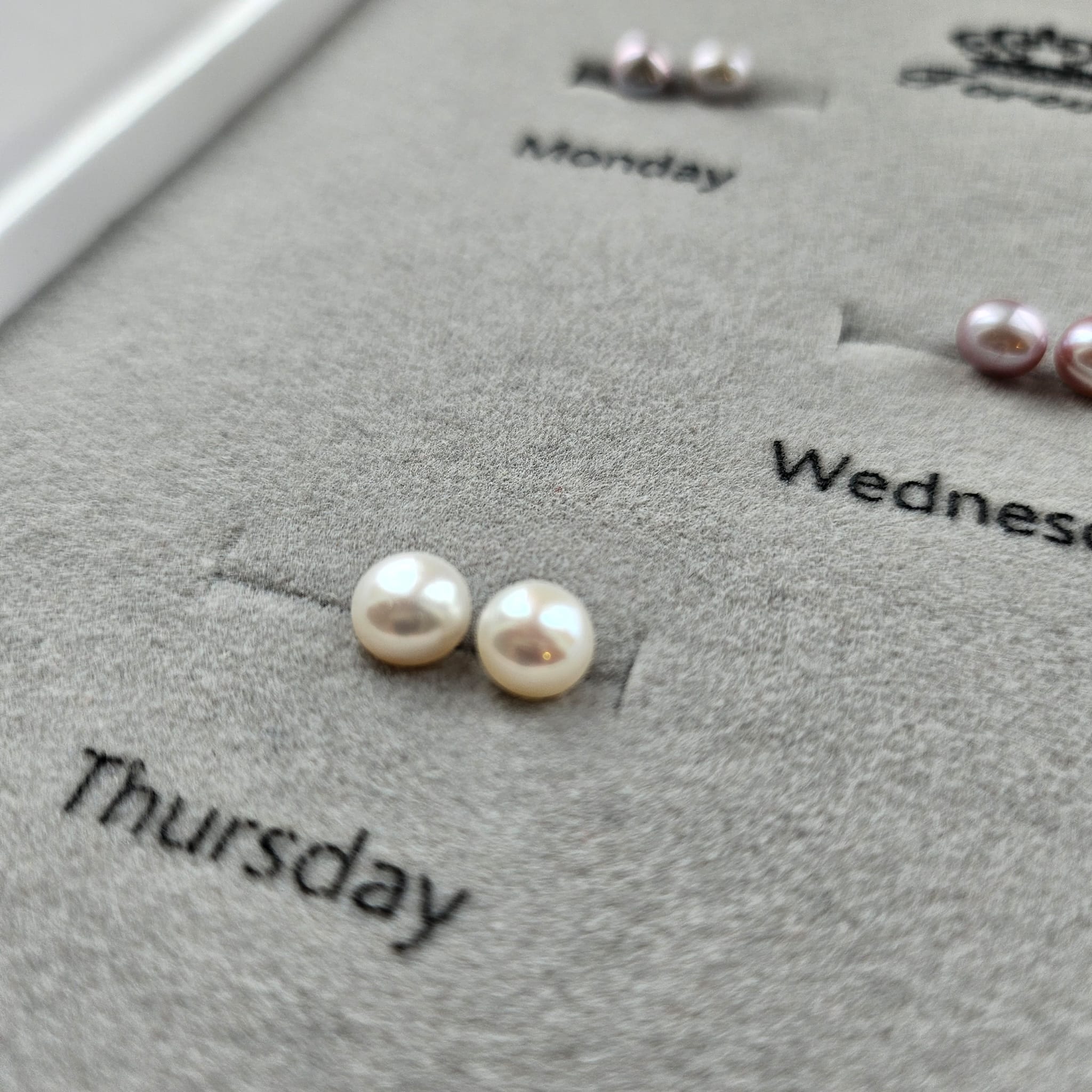 Week of Mini Pearls · 4–4.5mm Freshwater Button Stud Earring Gift Set