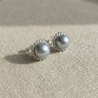 Halo Akoya Pearl Studs