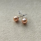 Poetic Haze · 6mm Cultured Freshwater Pearl Studs (3 Colors)